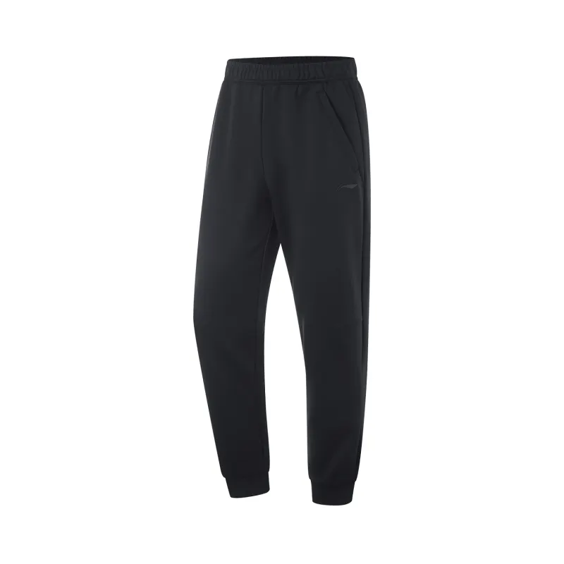 Li Ning Fitness Series Knitted Sweatpants Men's Black