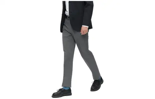 UNIQLO FW22 Solid Color Casual Pants Men's Gray