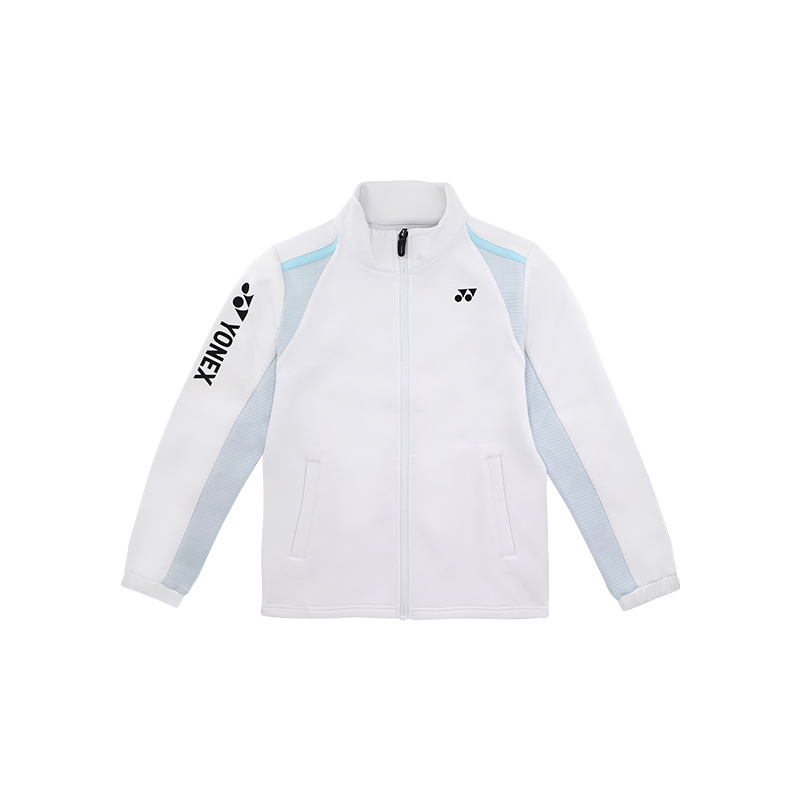 YONEX Travel quick dry retro white jacket for training for leisure with zipper, with your logo imprint, print, absorbs sweat and smell, for running