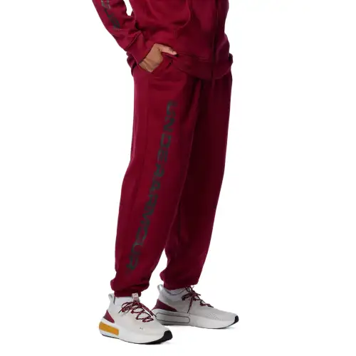Under Armour Rival Fleece Glitch Casual Pants Men's Red/Black 625