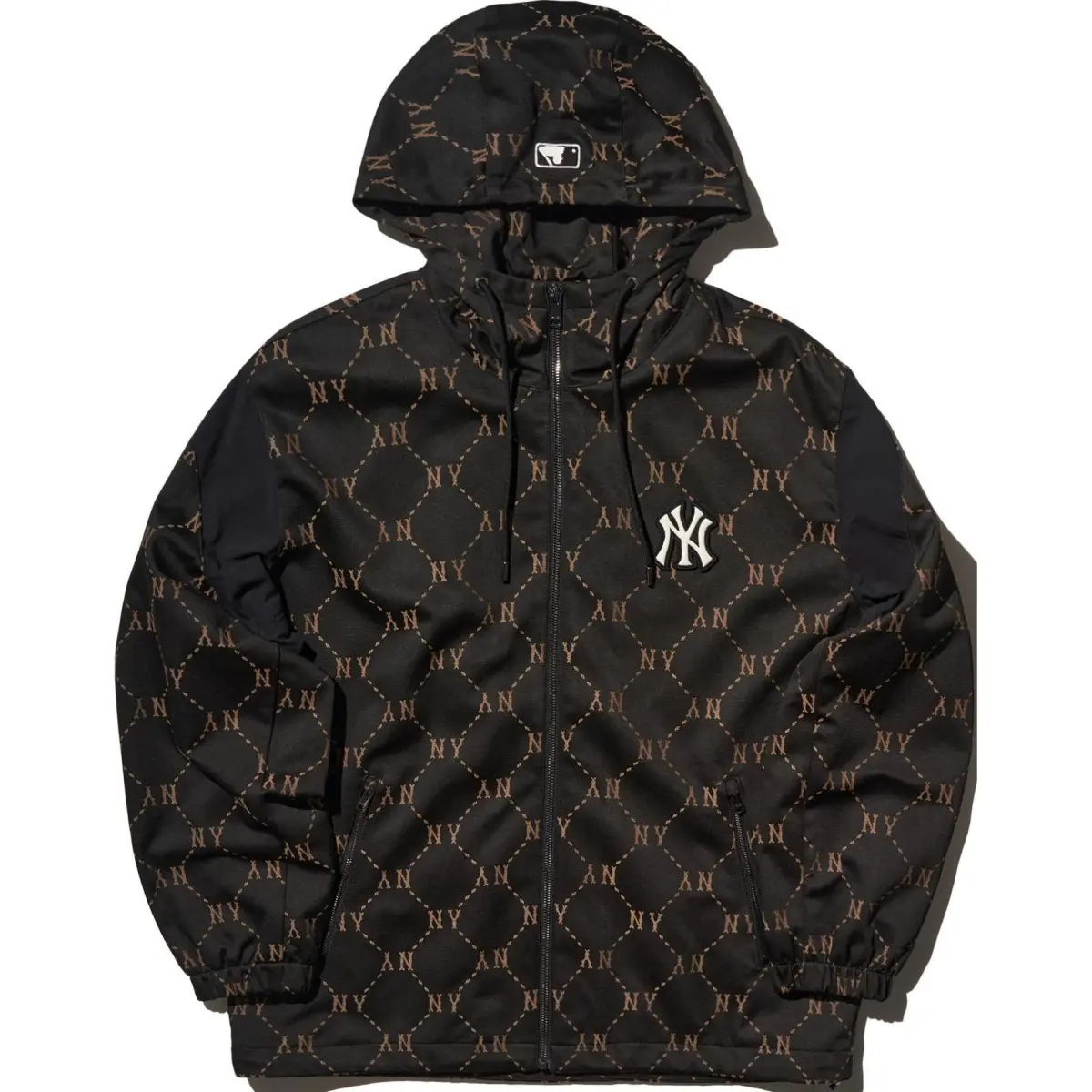 MLB Dia Monogram JQD Trench Coat Unisex Black