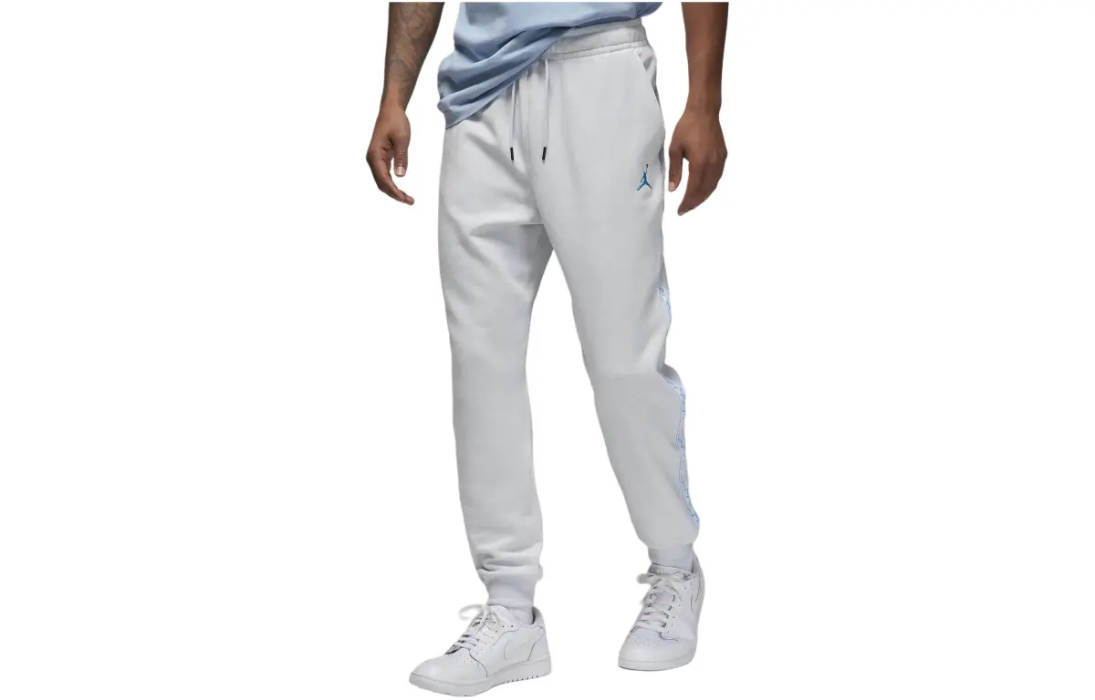 Jordan Flight MVP Knitted Sweatpants Men's Pure White Gold