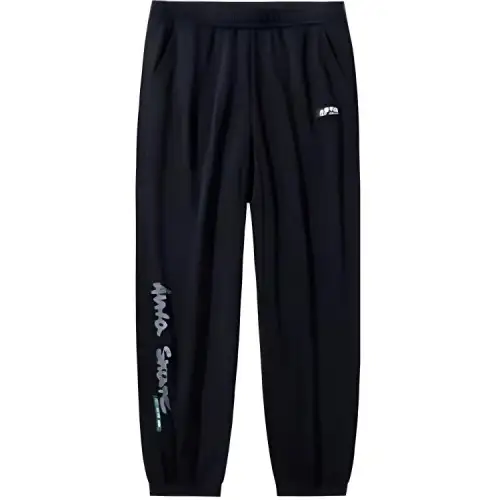 Anta Lifestyle Collection Sports Lifestyle Collection Knitted Sweatpants Unisex Basic Black
