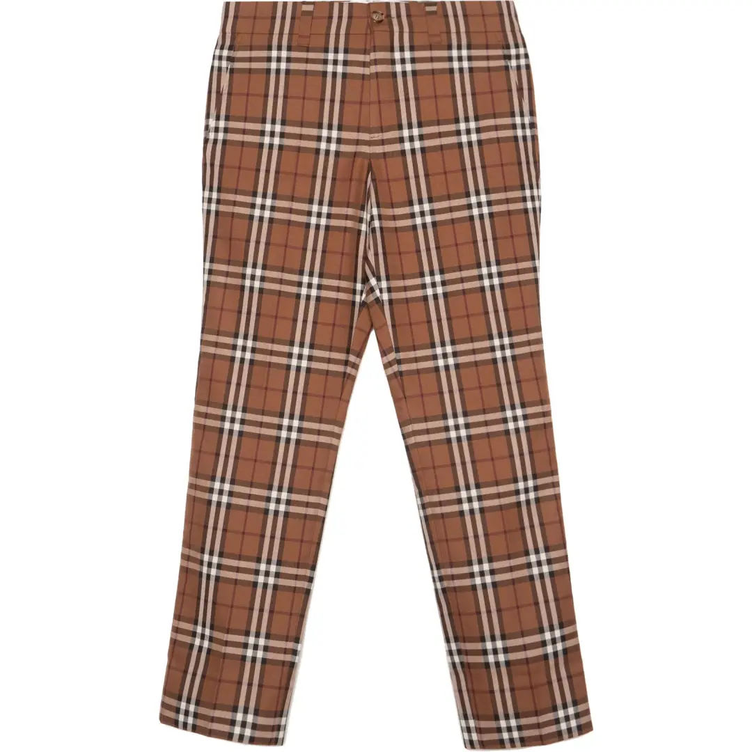 Burberry Check print Tailored Trousers