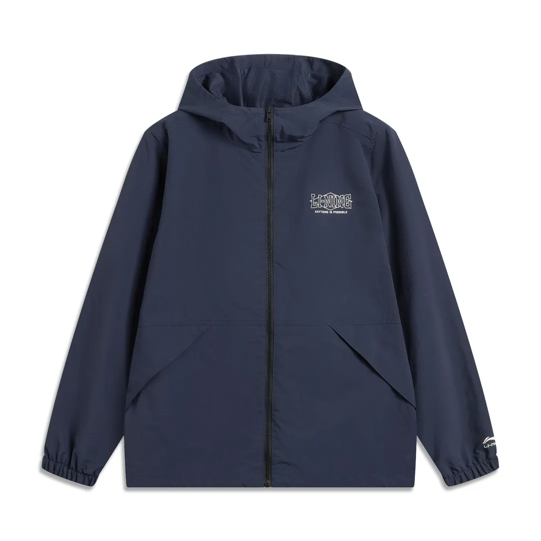 Li Ning Sports Life Collection Trench Coat Unisex Dark Marine Blue