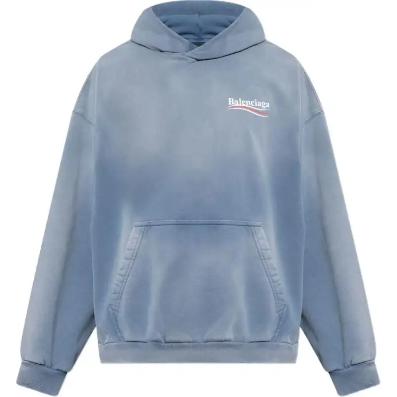 Balenciaga Logo Printed Hoodie