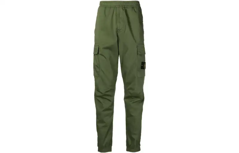 STONE ISLAND Cargo Pants Men's Green