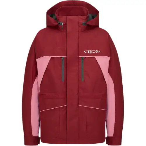 DIOR FW24 Parka Coat Men's Burgundy