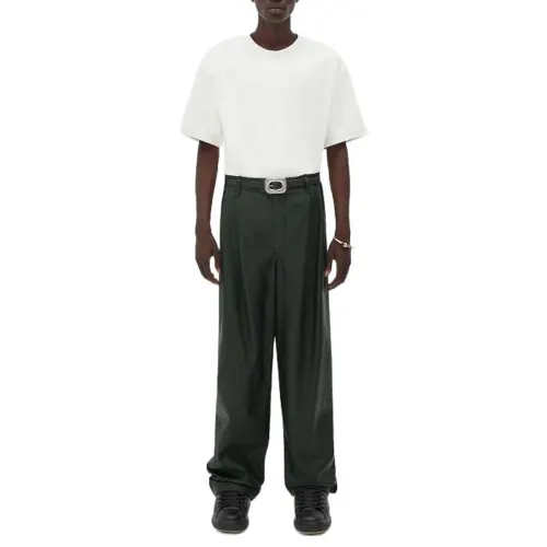 Bottega Veneta Casual Pants Men's Green Moderate Straight Fit Pants