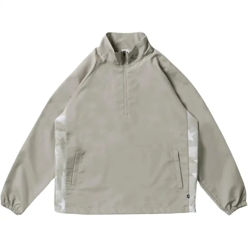 Converse SP WOVEN PO JACKET Men's Light Beige