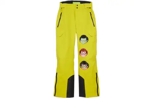 GUCCI Casual Pants Men's Yellow Moderate Straight Fit Pants