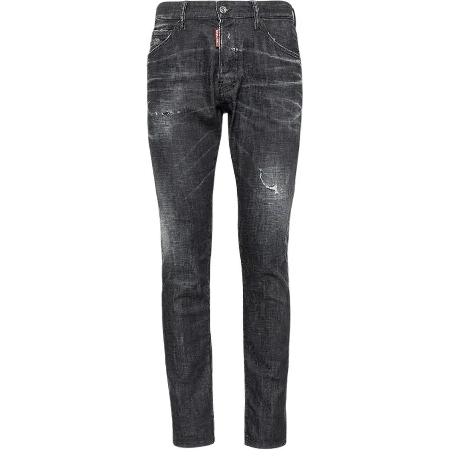 Dsquared2 Slim Fit Distressed Cropped Jeans