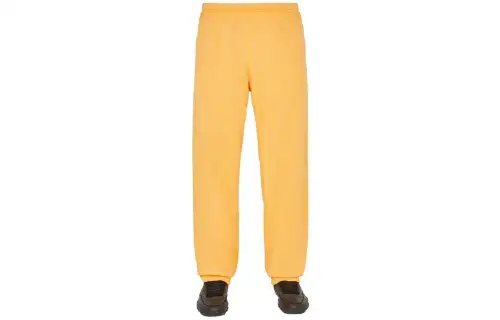 STONE ISLAND Casual Pants Men's Orange Moderate Wide Leg Pants