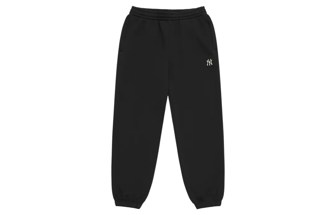 MLB New York Yankees Basic Collection 24FW Knitted Sweatpants Unisex Black