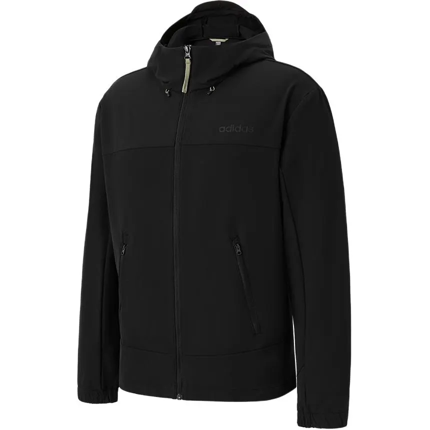Adidas Jackets Men's Black Hooded Moderate Other