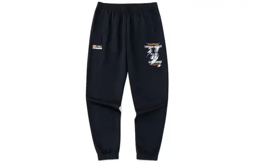 Anta Comprehensive Training Collection Sports Lifestyle Collection Knitted Sweatpants Men's Basic Black