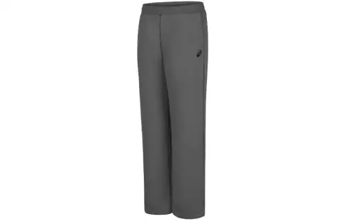 Asics Solid Color Outdoor Casual Elastic Cuff Loose Fit Fleece Lined Thermal Knitted Sweatpants Men's Dark Gray