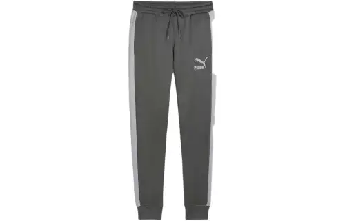 PUMA Knitted Sweatpants Men's Mineral Gray