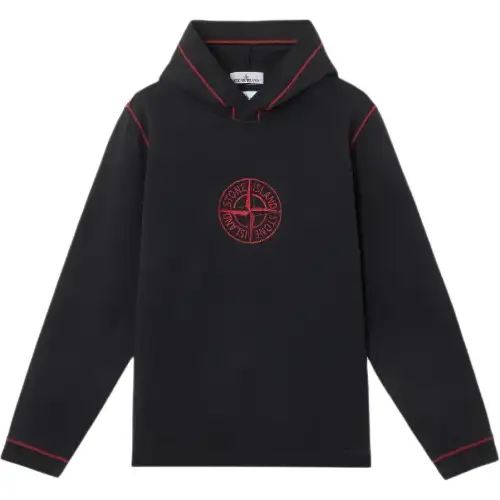STONE ISLAND Year Of The Snake Limited Collection Sweatshirts Unisex Black Hooded Moderate Regular