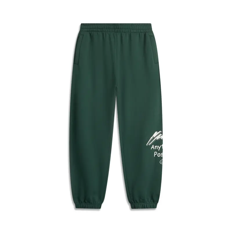 Li Ning Knitted Sweatpants Men's Green