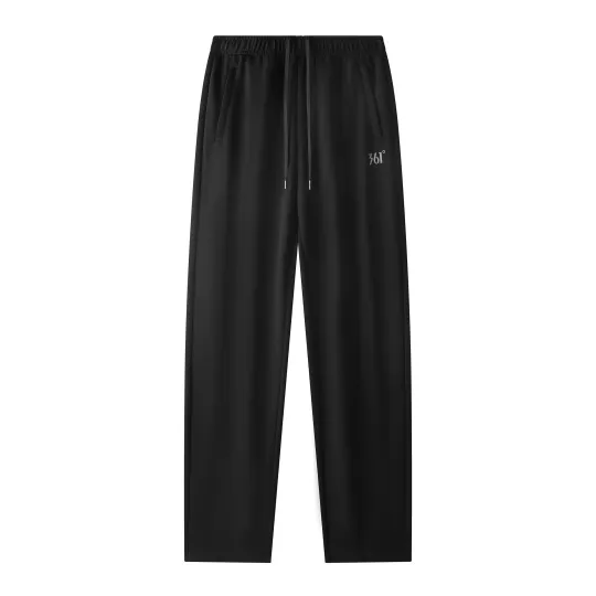 361° Minimalist Style Basic Logo Print Outdoor Casual Loose Fit Thickened And Fleece Lined Bandeau Knitted Sweatpants