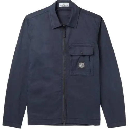 STONE ISLAND Jackets & Coats Men's Dark Blue