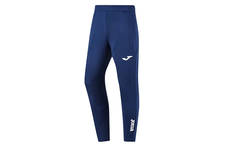 Joma Casual Pants Men's Blue Thickened And Fleece Lined Slim Fit Pants