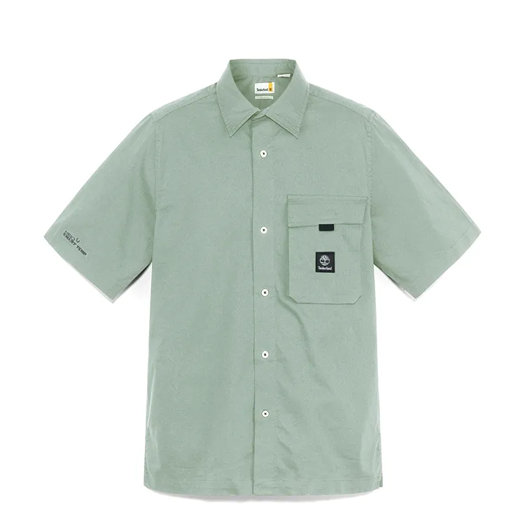 Timberland Shirts Men's Teal Lapel Moderate