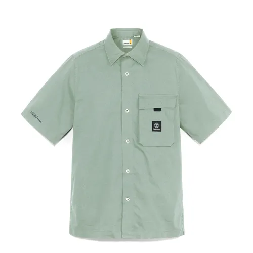 Timberland Shirts Men's Teal Lapel Moderate