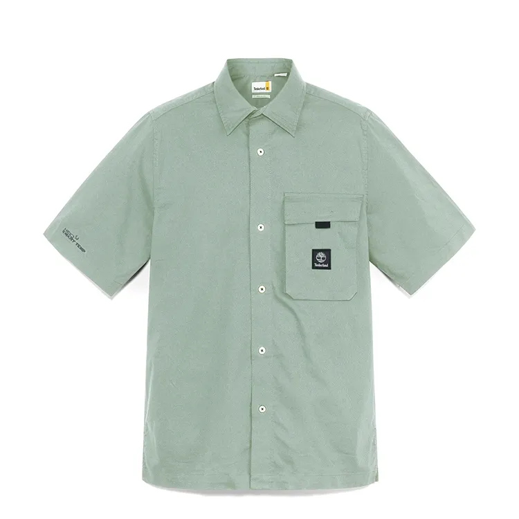 Timberland Shirts Men's Teal Lapel Moderate