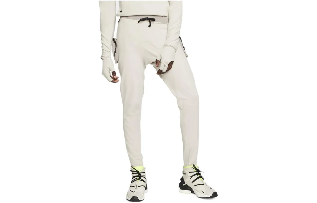 Nike Casual Pants Unisex White Moderate Cuffed Pants