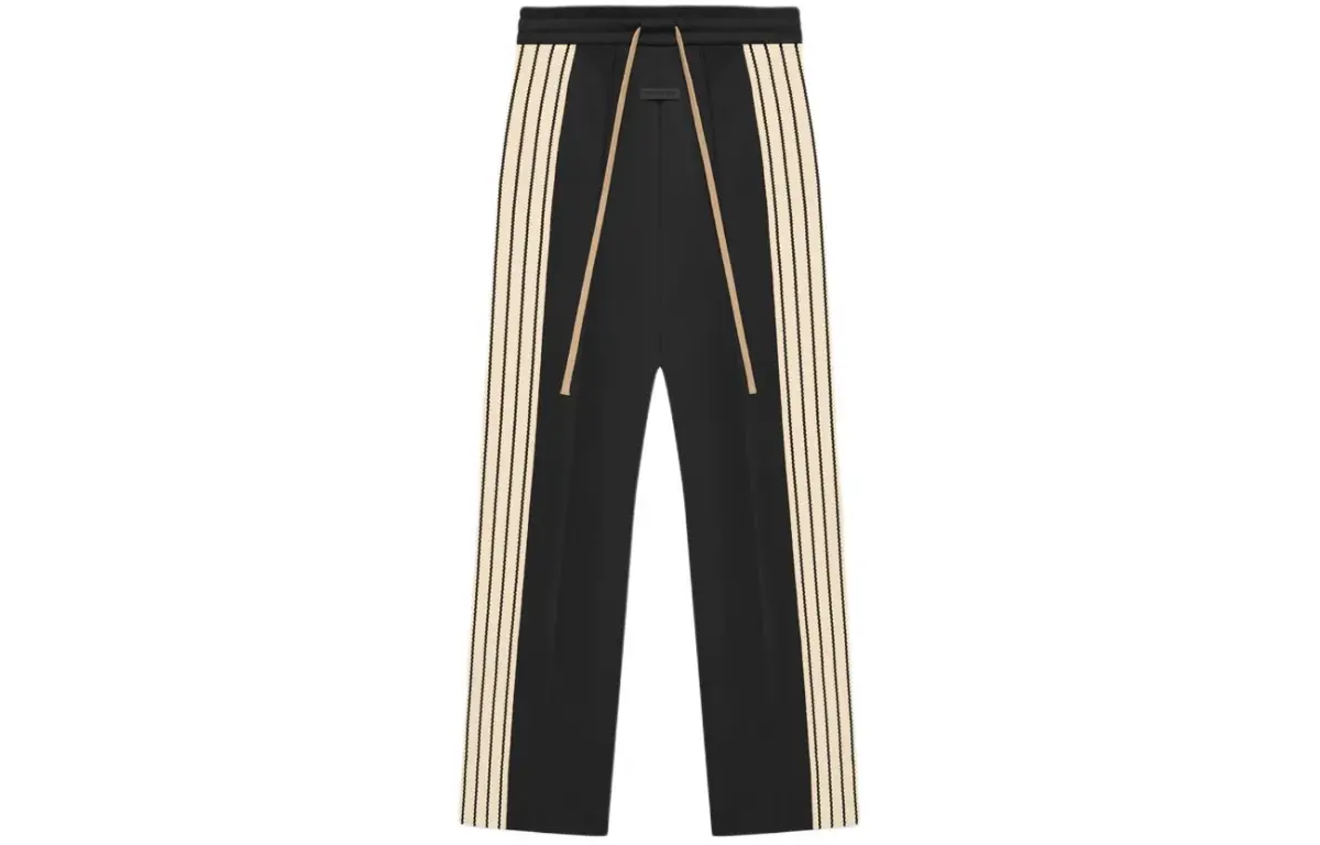 Fear Of God SS24 Eighth Season Collection Sport Nylon Stripe Relaxed Sweatpants Casual Pants Unisex Black