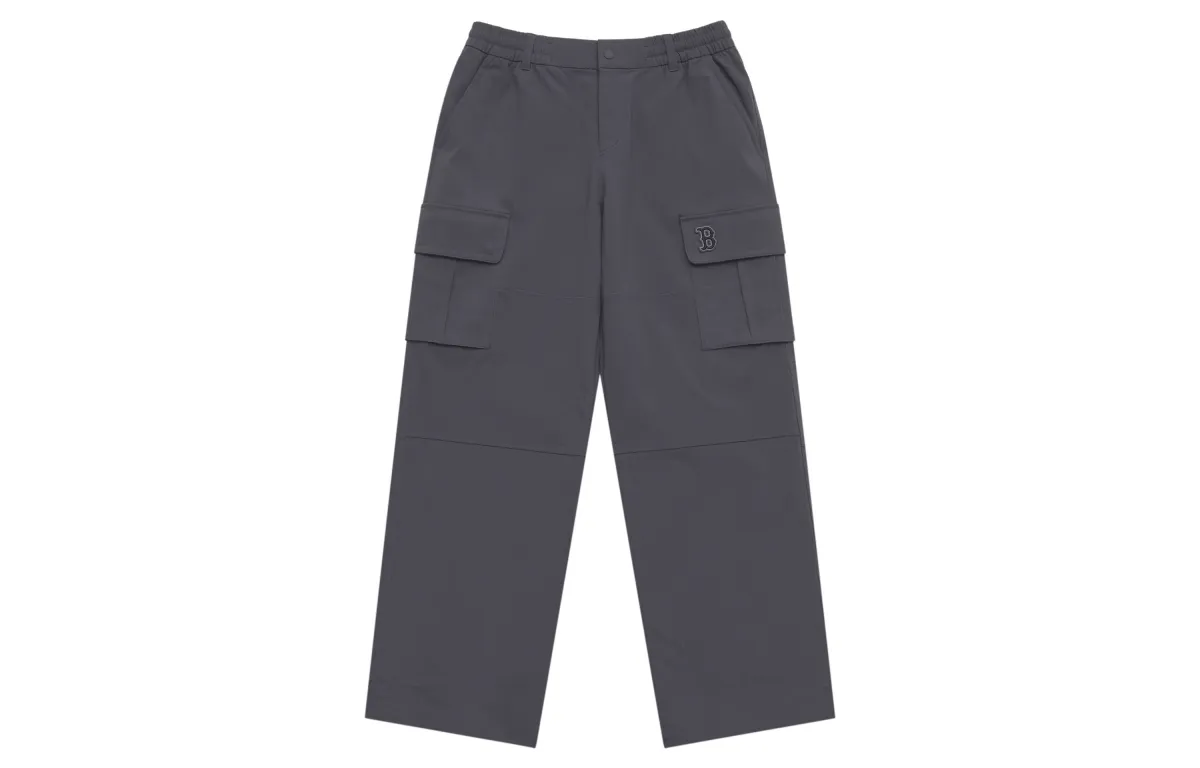 MLB Preppy Style Collection Boston Red Sox SS25 Cargo Pants Unisex Charcoal Gray