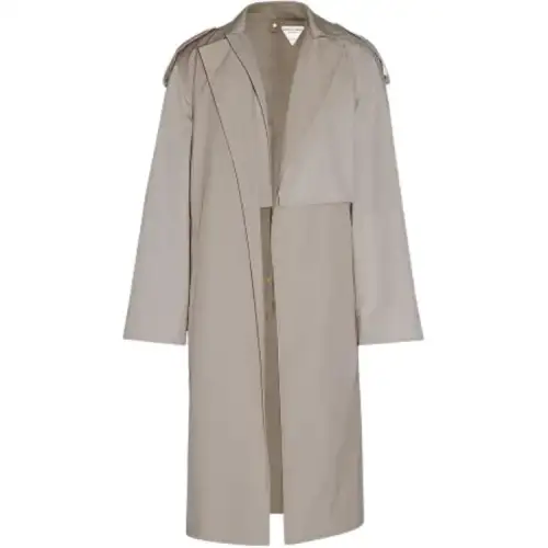 Bottega Veneta Trench Coat Men's Oil Gray