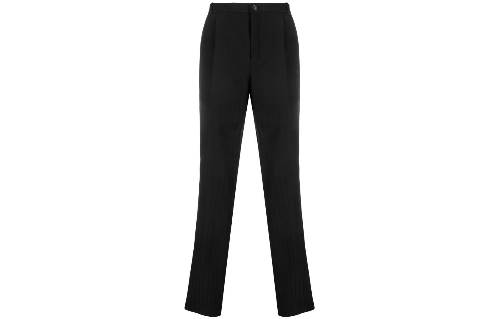 SAINT LAURENT Striped Straight Leg Pants