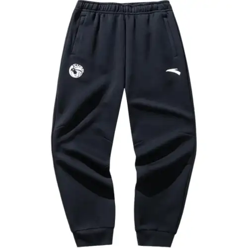 Anta Basketball Collection Knitted Sweatpants Men's Basic Black