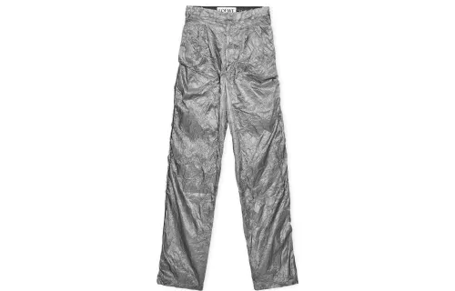 LOEWE Casual Pants Men's Gray Moderate Straight Fit Pants