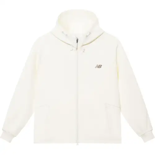 New Balance FW24 Jacket Sweatshirt Coat Unisex Ivory White