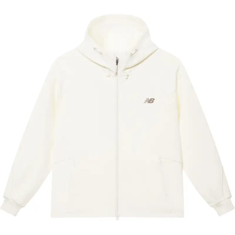 New Balance FW24 Jacket Sweatshirt Coat Unisex Ivory White