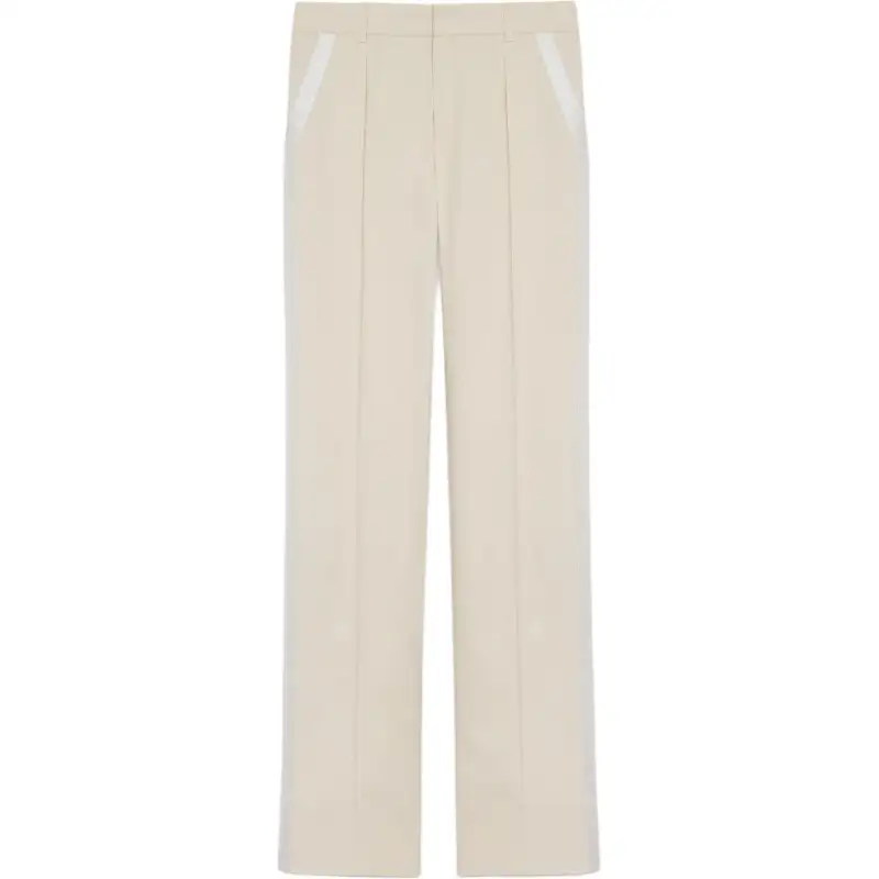 SAINT LAURENT Straight Leg Tuxedo Trousers