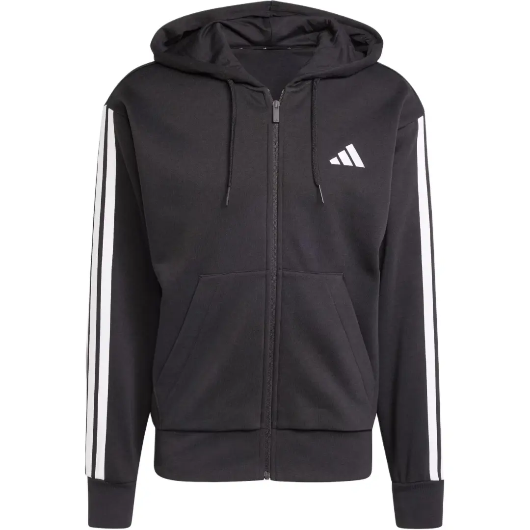 Adidas Free Shipping With AdiClub Essentials 3 Stripes Fleece Hoodie