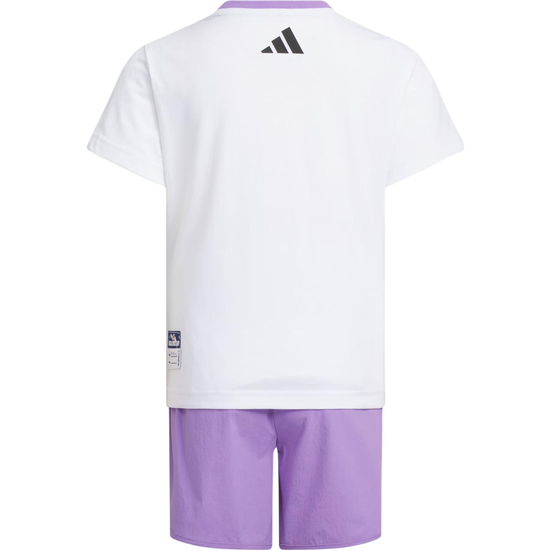 Женский спортивный костюм adidas Спортивный (бело-фиолетовый) — фото 2