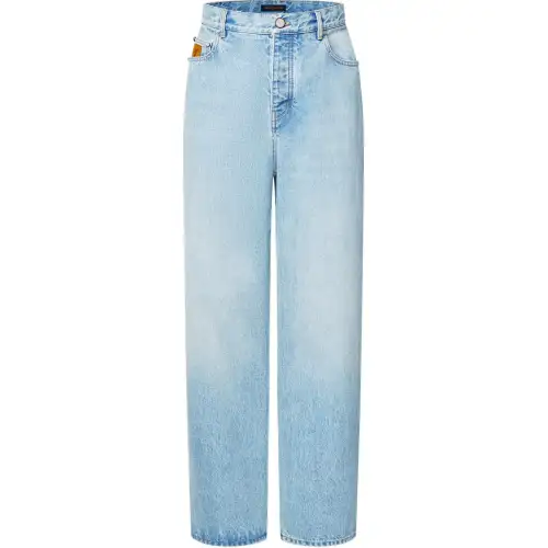 Lv Wide Leg Fit Denim Pants