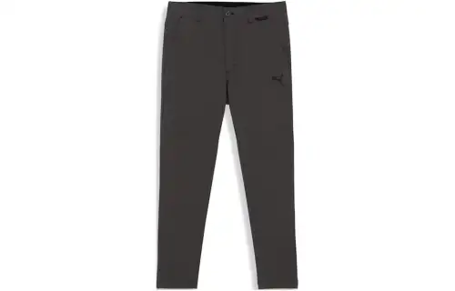 PUMA Casual Pants Men's Black Moderate Tapered Pants