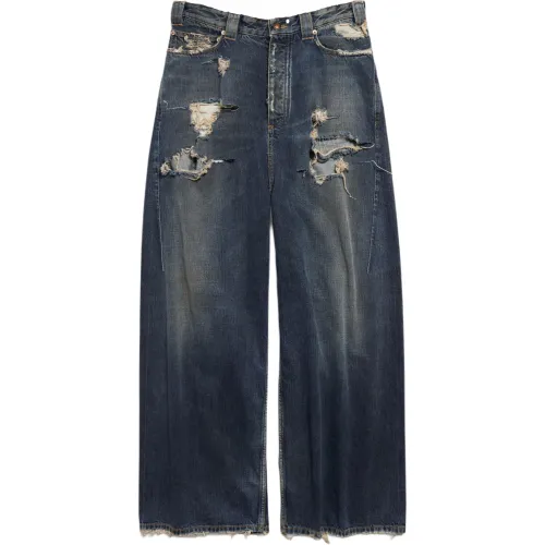 Balenciaga Distressed Baggy Jeans
