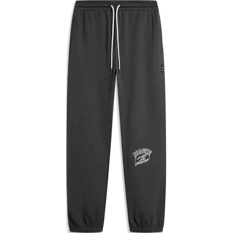 Li Ning Basketball Collection Knitted Sweatpants Men's Obsidian Gray