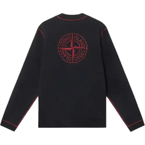 STONE ISLAND Year Of The Snake Limited Collection Sweatshirts Unisex Black Crew Neck Moderate