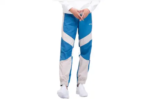 Li Ning Casual Pants Men's Blue Moderate Cuffed Pants