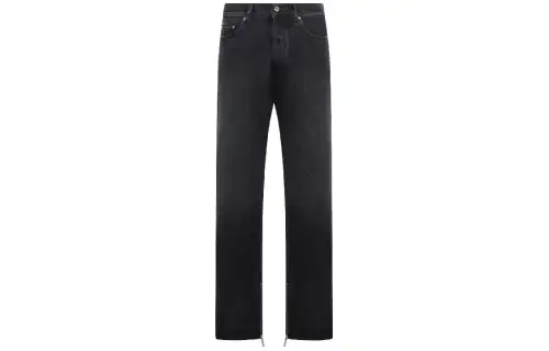 OFF-WHITE zip-detail straigh-leg jeans