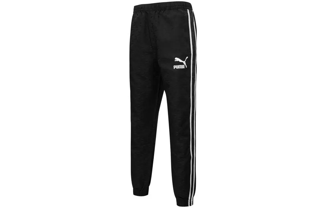 PUMA Players' Lounge Series Casual Pants Men's Black Moderate Cuffed Pants